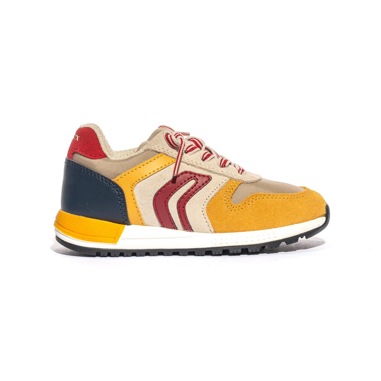 GEOX J459EB 022FU BEIGE YELLOW C0445 Sneakers Bambino 
