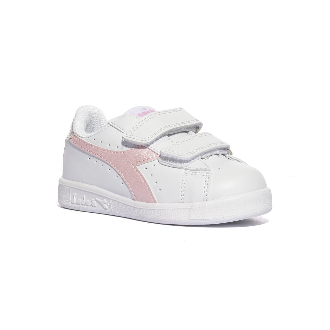 DIADORA 101182616 WHITE PINK LADY Sneakers Bambina 