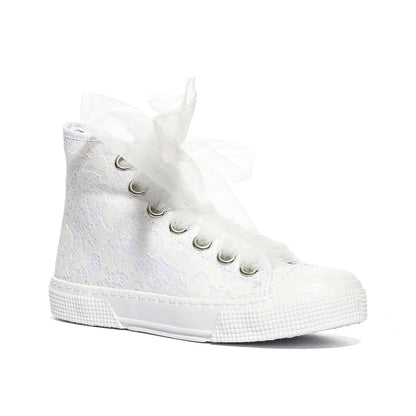 DXO C88 PIZZO BIANCO Sneakers Bambina 