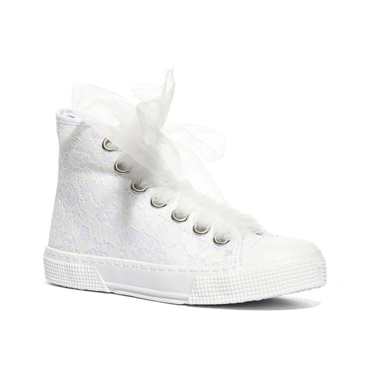 DXO C88 PIZZO BIANCO Sneakers Bambina 