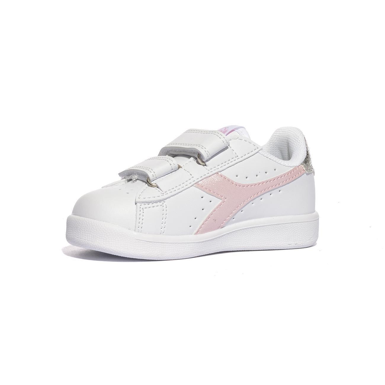 DIADORA 101182616 WHITE PINK LADY Sneakers Bambina 