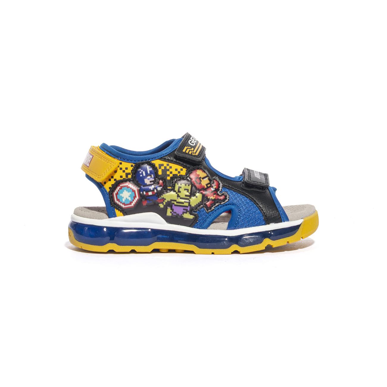 GEOX J450QA 1454 BLUE YELLOW Sandali Bambino 