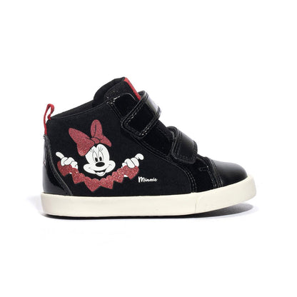 GEOX B36D5D 022HH BLACK RED C0048 Sneakers Bambina 