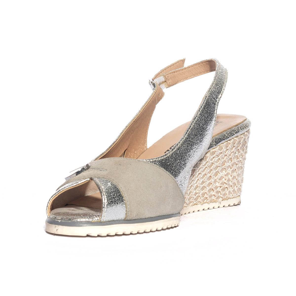 VALLEVERDE V66203 ARGENTO Sandali Donna 