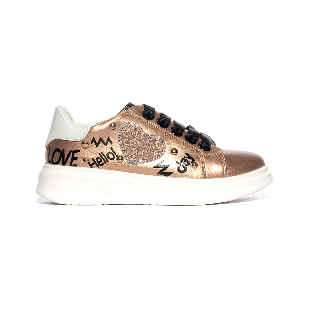 ASSO AG14131 RAME WHITE CIPRIA Sneakers Bambina 