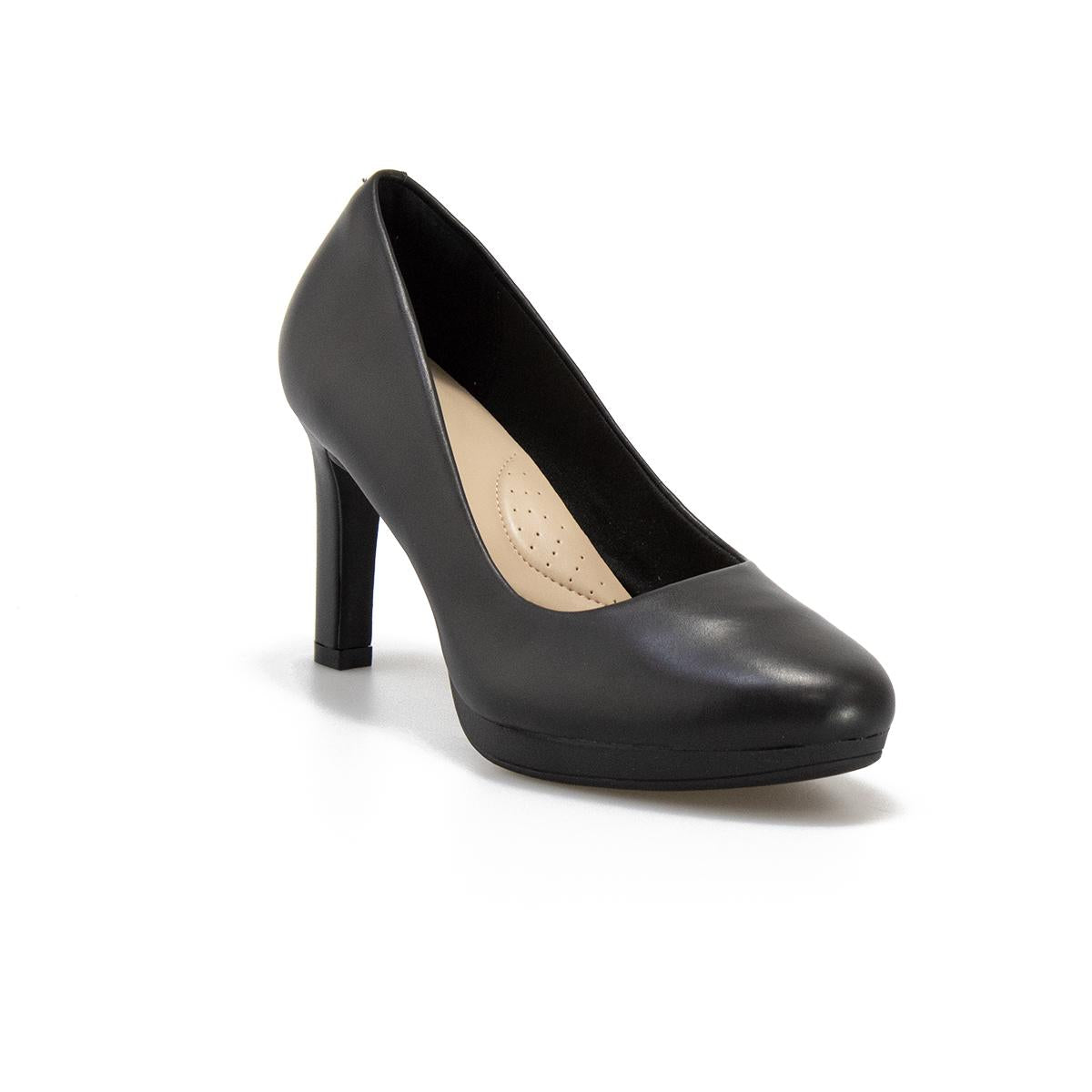 CLARKS 157764 BLACK LEATHER Decollete Donna 