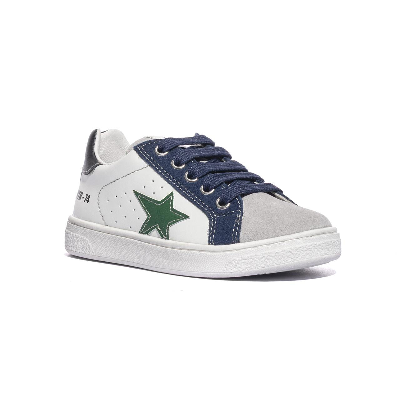 Sneakers Naturino Pinn Bianche 0012017502.05.1N94WHITE GREY AZURE NATURINO