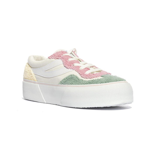 SUPERGA 3041 PINK GREEN Sneakers Donna 