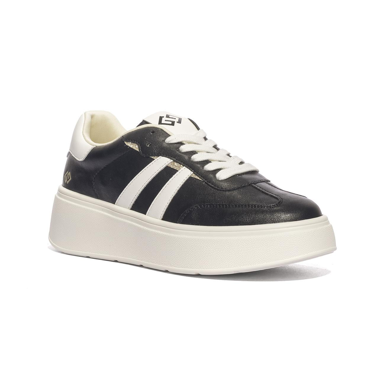 GOLD & GOLD GB883 NERO BIANCO Sneakers Donna 