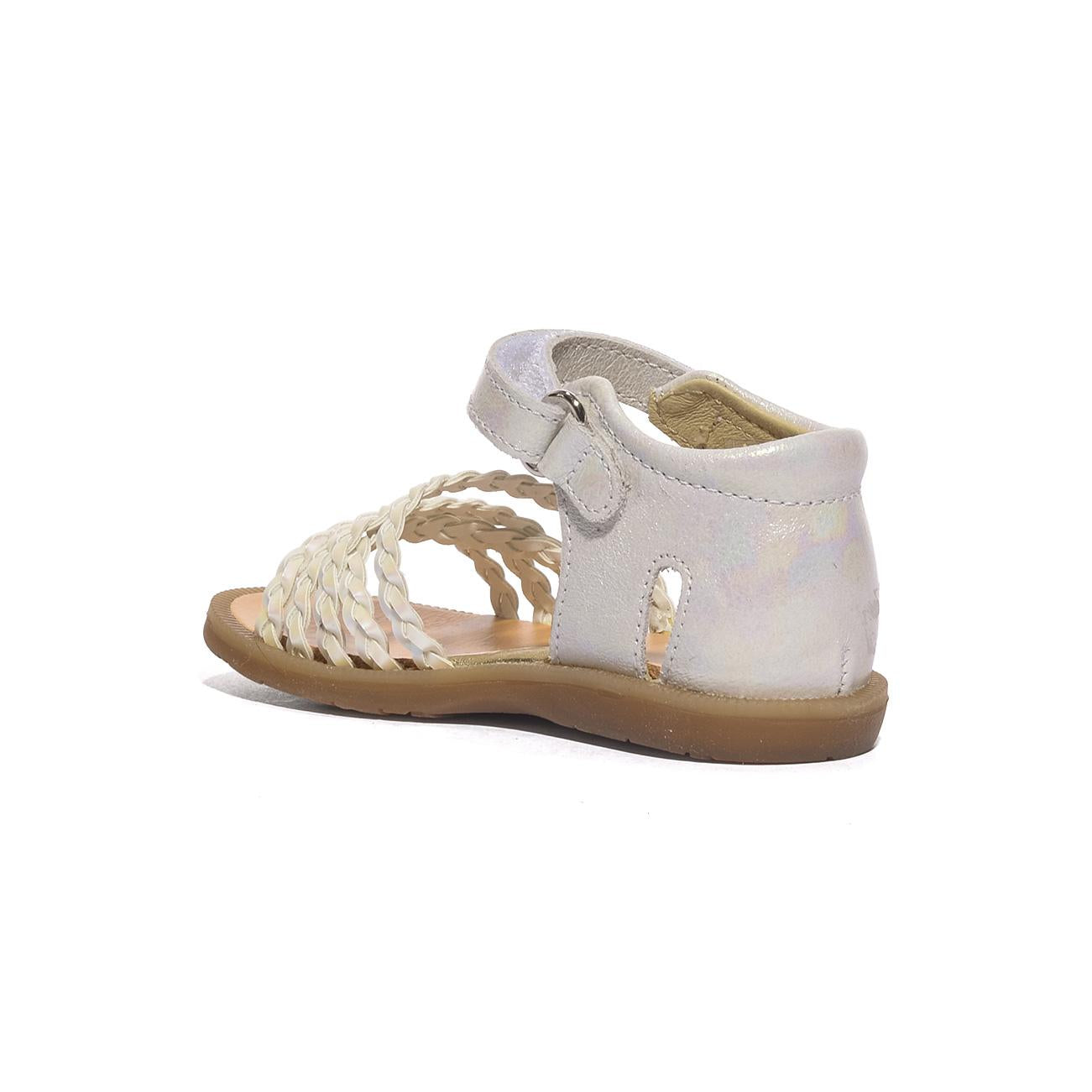 NATURINO 0010502667.15.1N02 WHITE SILVER Sandali Bambina 
