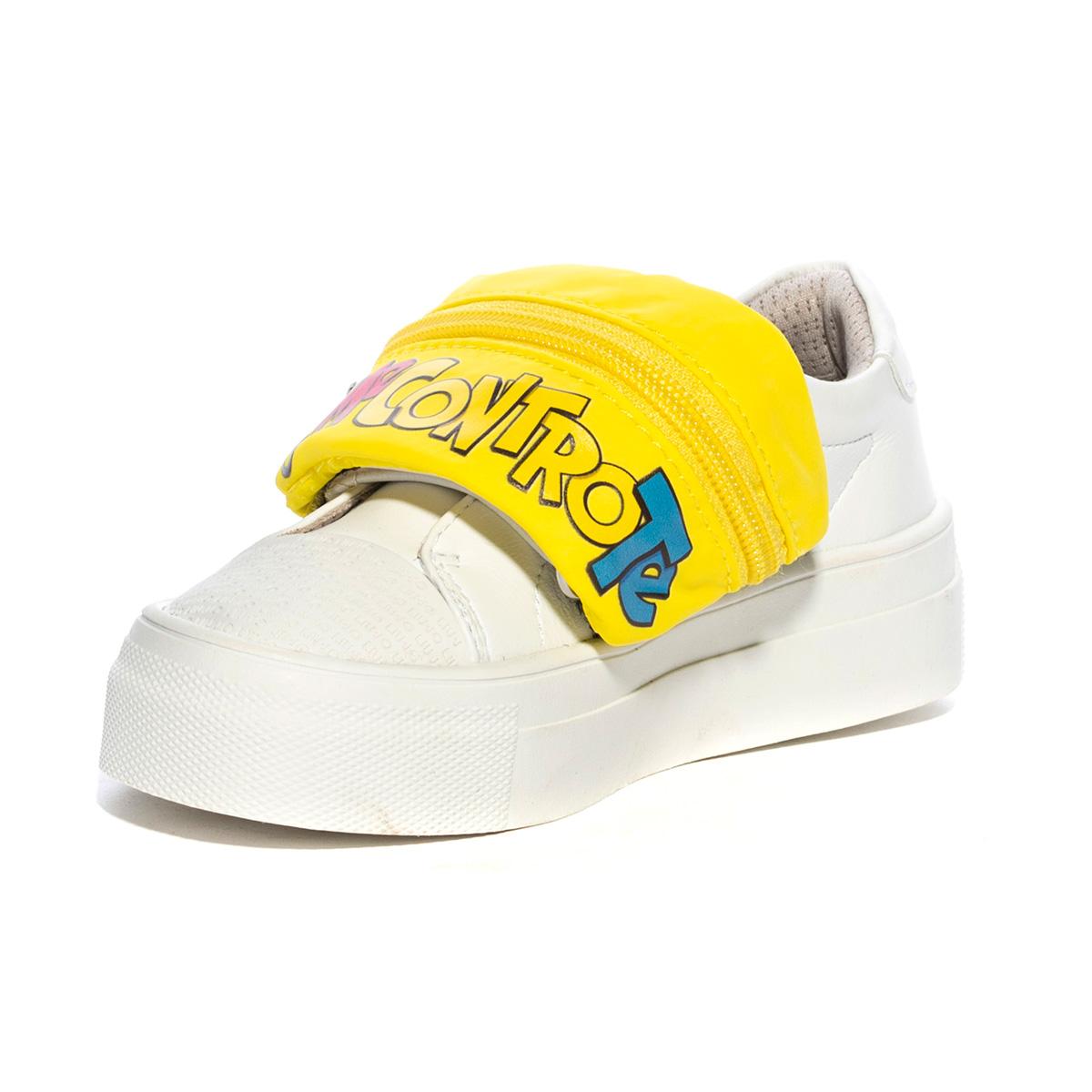 Sneaker Liu Jo Alicia 5 Bianche Gialle Me Contro Te 4F0829EX014MILK YELLOW LIUJO