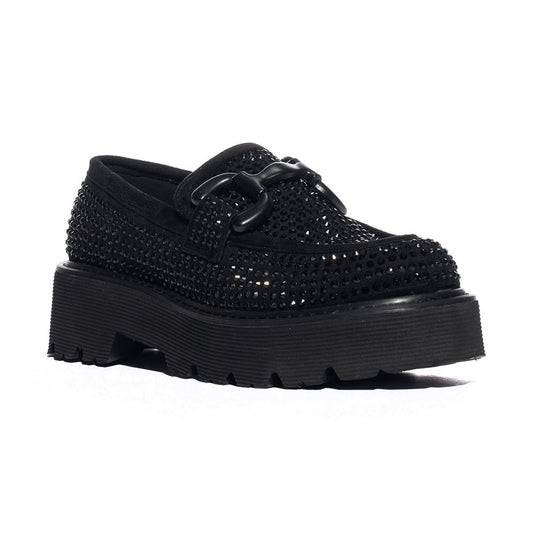 KHARISMA 6145 STRASS NERO Mocassini Donna 