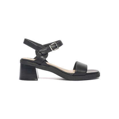CLARKS 181658 BLACK LEATHER Sandali Donna 