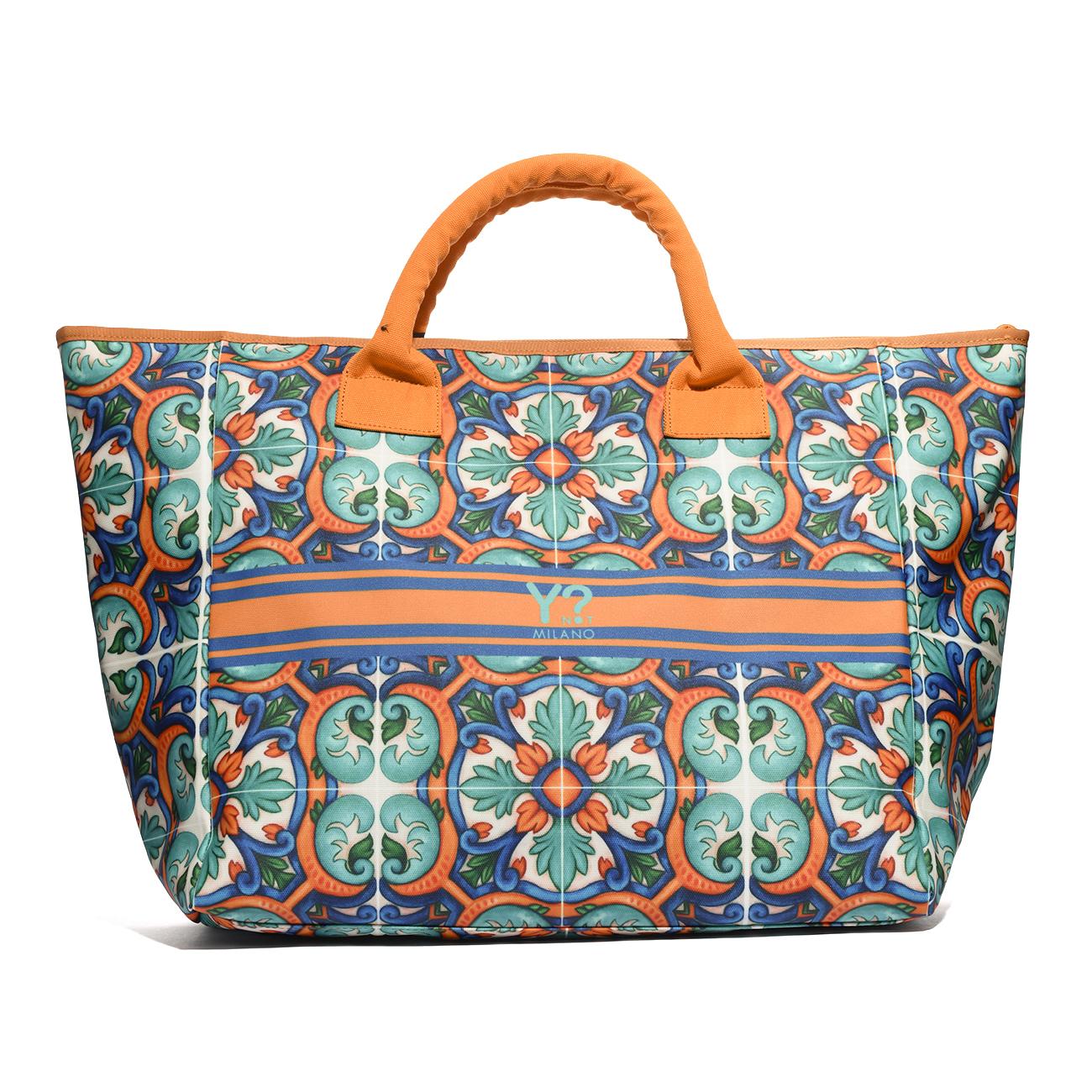 Y-NOT LPI005S6 ORANGE BORSA DA SPIAGGIA Donna 