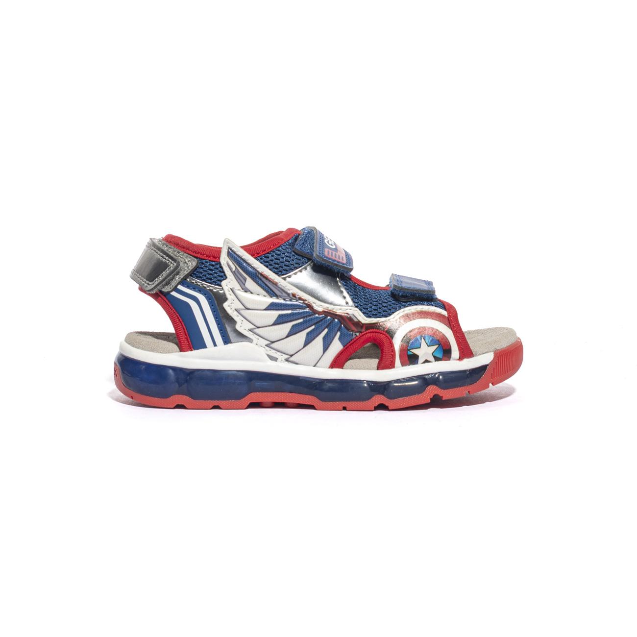 GEOX J450QA 1454 BLUE RED C0200 Sandali Bambino 