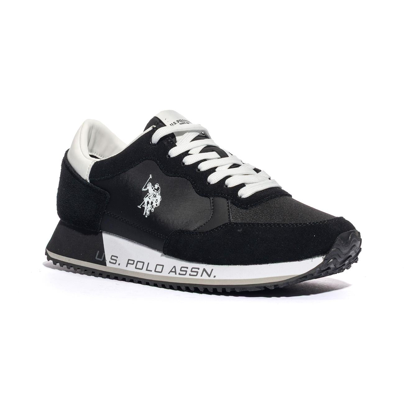 U.S. POLO ASSN. CLEEF006 BLK WHI Sneakers Uomo 